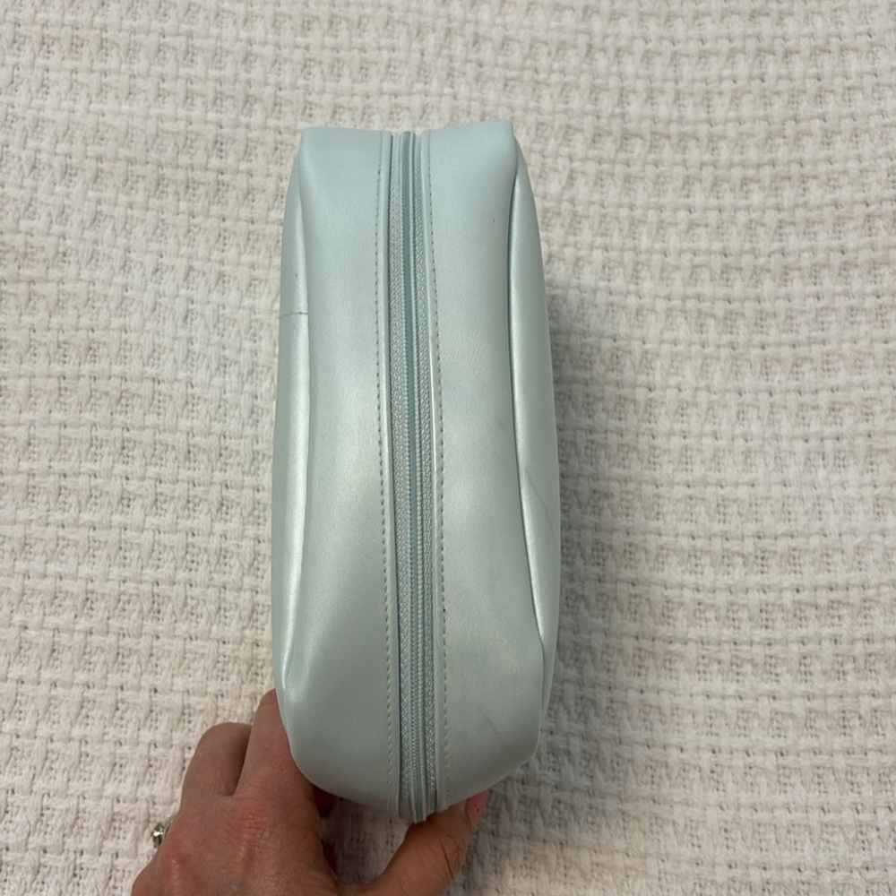 CHRISTIAN DIOR Perfume cosmetic bag travel make up bag top zipper light blue - Picture 8 of 16